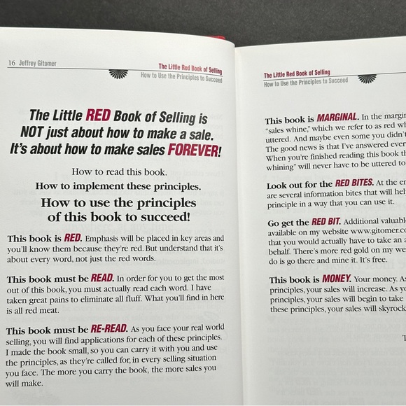 Little Red Book of Selling by Jeffrey Gitomer | Self-help | Hardcover Book - Picture 8 of 8